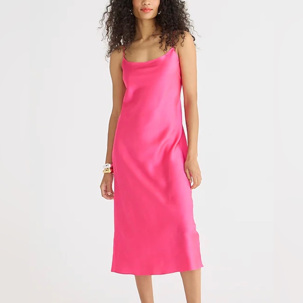 J. Crew Gwyneth Slip Dress in Luster Charmeuse